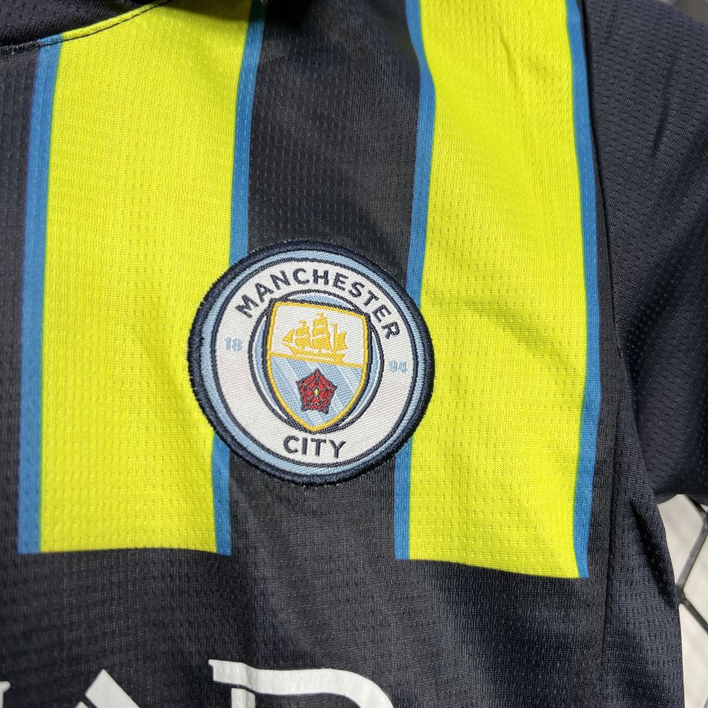 Manchester City 2024/25 Conjunto Alternativo – Criança