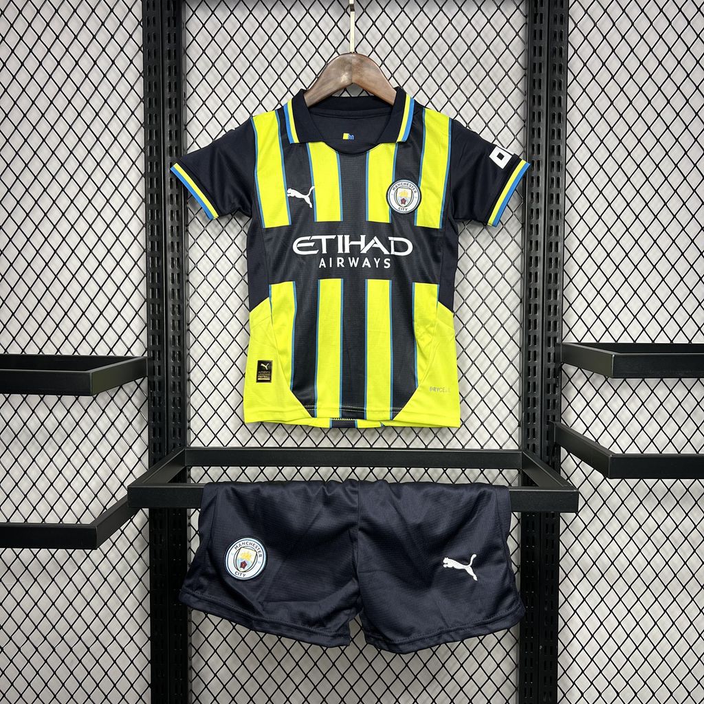 Manchester City 2024/25 Conjunto Alternativo – Criança