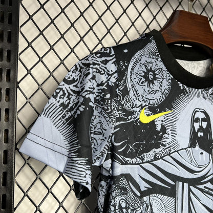 Brasil 2024/25 Conjunto Especial Cinzento – Criança