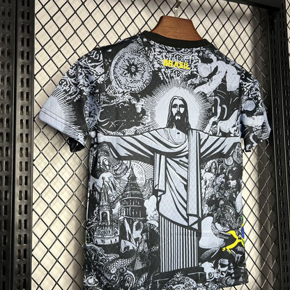 Brasil 2024/25 Conjunto Especial Cinzento – Criança