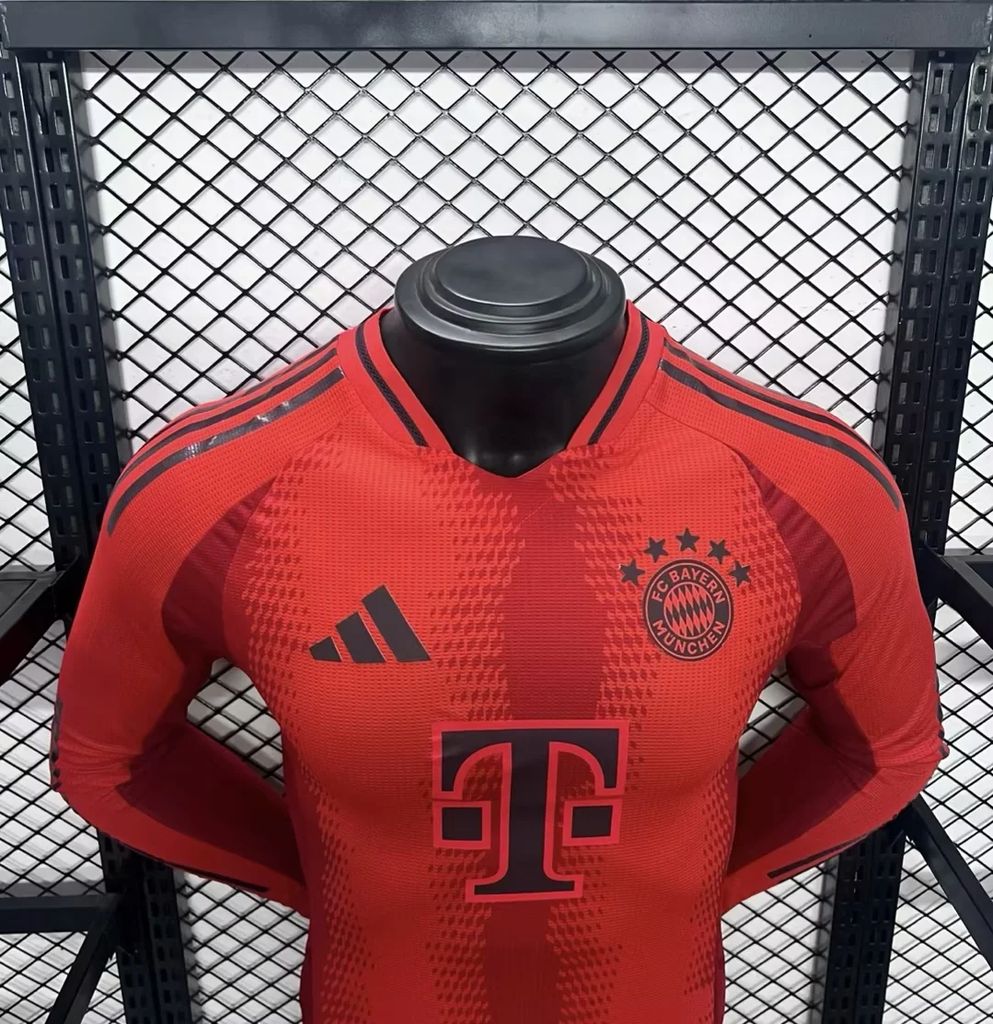 Bayern de Munique 2024/25 Camisola Principal de Manga Comprida Versão Jogador – Homem