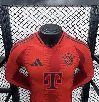 Bayern de Munique 2024/25 Camisola Principal de Manga Comprida Versão Jogador – Homem