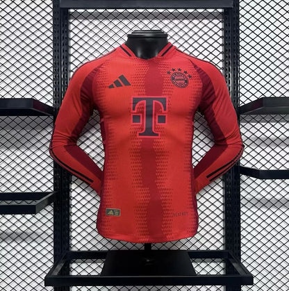 Bayern de Munique 2024/25 Camisola Principal de Manga Comprida Versão Jogador – Homem