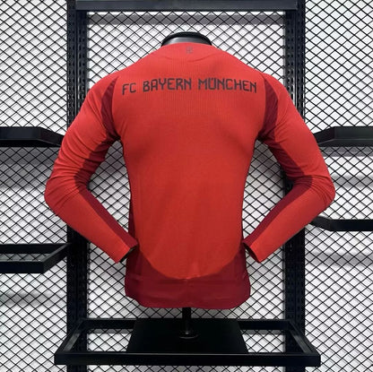 Bayern de Munique 2024/25 Camisola Principal de Manga Comprida Versão Jogador – Homem