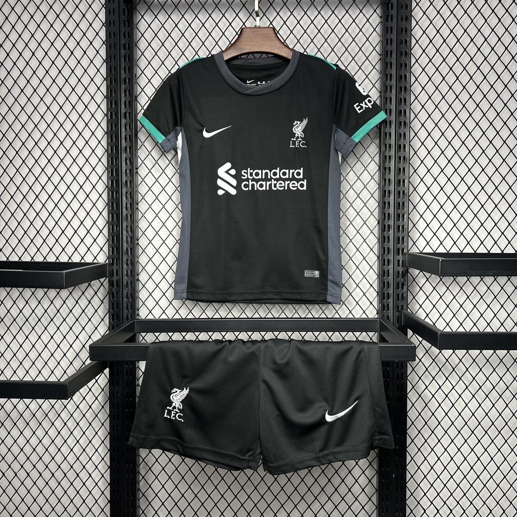 Liverpool 2024/25 Conjunto Alternativo – Criança