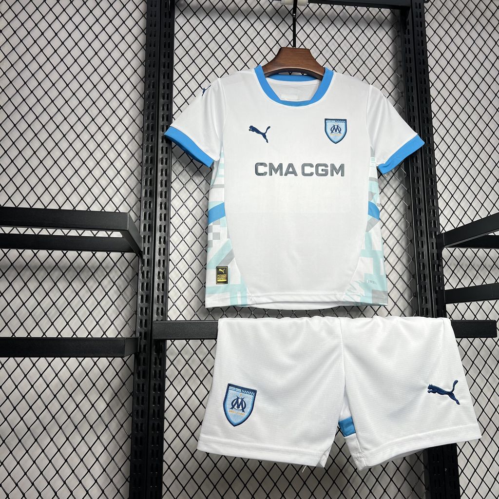 Olympique Marseille 2024/25 Conjunto Principal – Criança