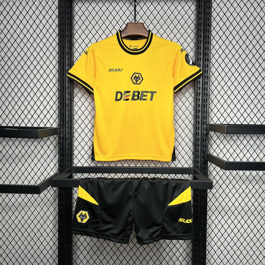 Wolves 2024/25 Conjunto Principal – Criança