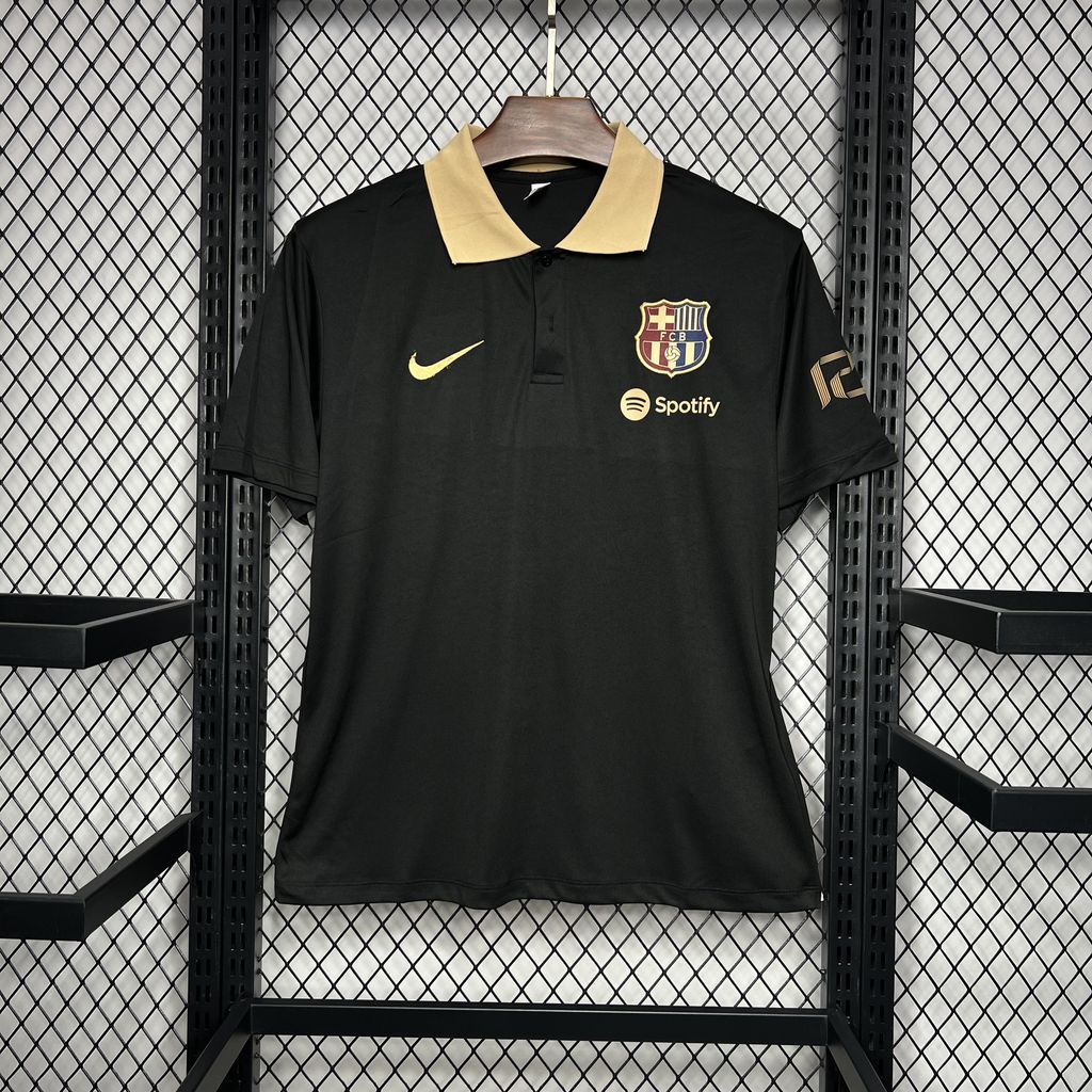 Barcelona 2024/25 Camisola Polo Preta – Homem
