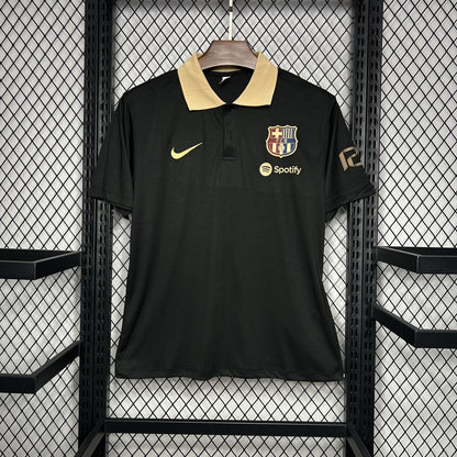 Barcelona 2024/25 Camisola Polo Preta – Homem