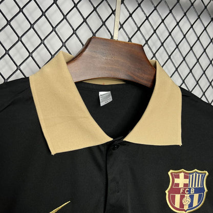Barcelona 2024/25 Camisola Polo Preta – Homem