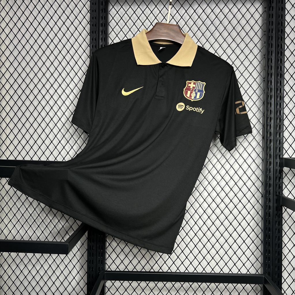 Barcelona 2024/25 Camisola Polo Preta – Homem