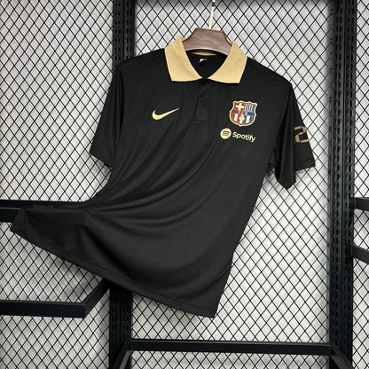Barcelona 2024/25 Camisola Polo Preta – Homem