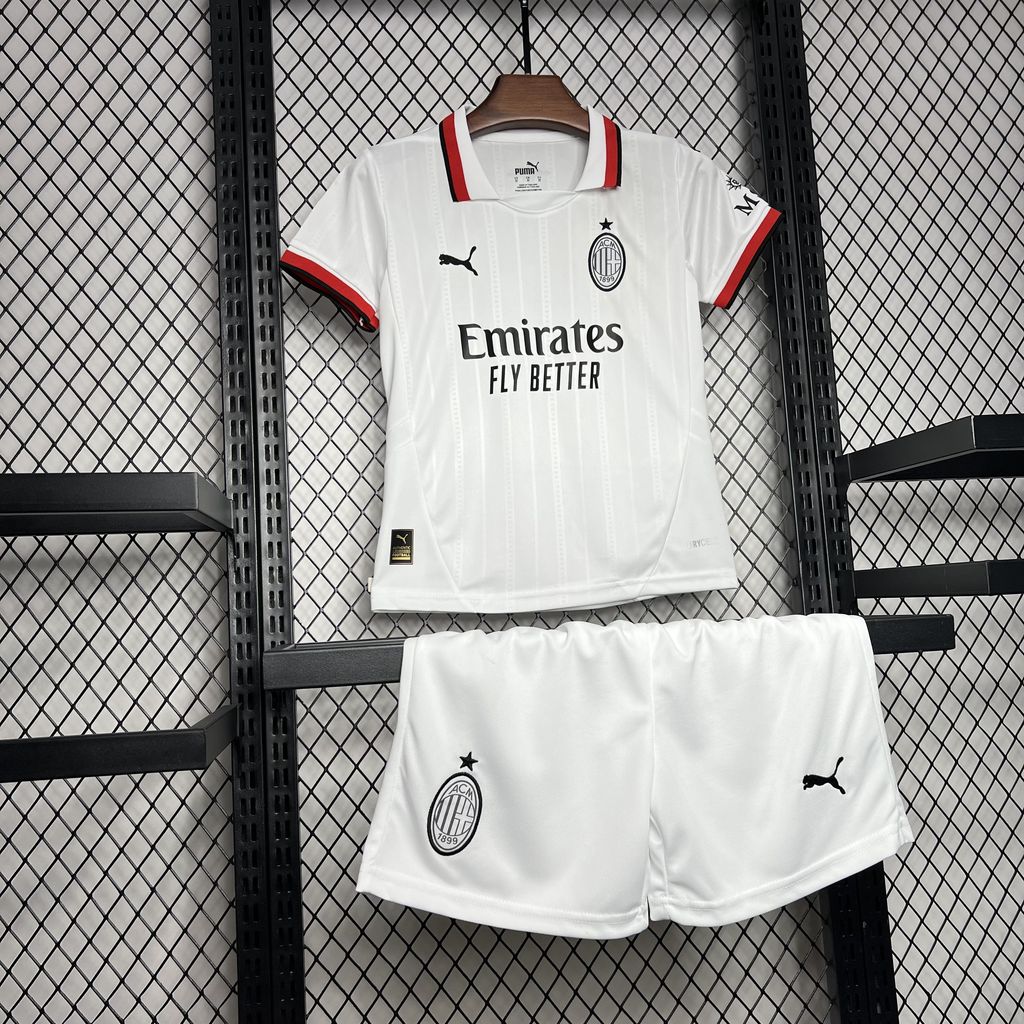 AC Milan 2024/25 Conjunto Alternativo – Criança