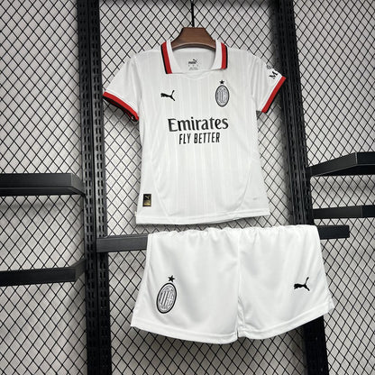 AC Milan 2024/25 Conjunto Alternativo – Criança