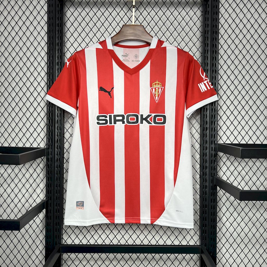 Sporting de Gijón 2024/25 Camisola Principal – Homem