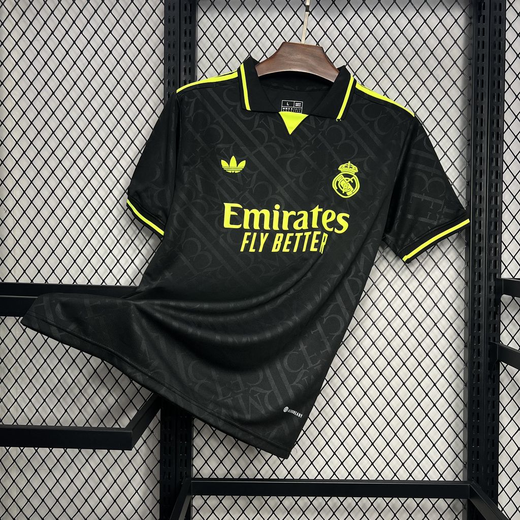 Real Madrid 2024/25 Camisola X Preta e NEON UNIQUE – Homem