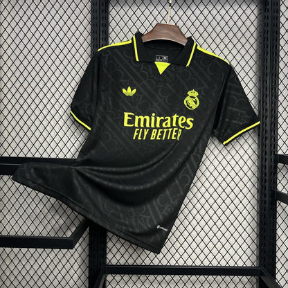 Real Madrid 2024/25 Camisola X Preta e NEON UNIQUE – Homem