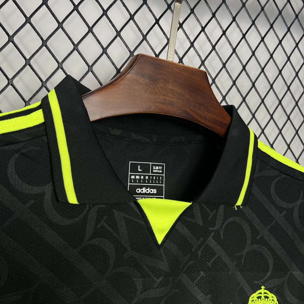 Real Madrid 2024/25 Camisola X Preta e NEON UNIQUE – Homem