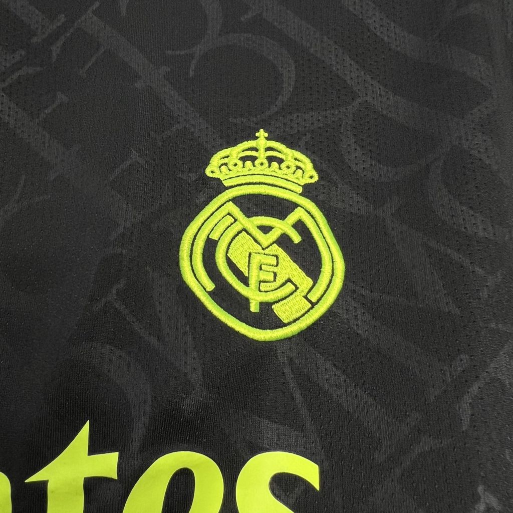 Real Madrid 2024/25 Camisola X Preta e NEON UNIQUE – Homem