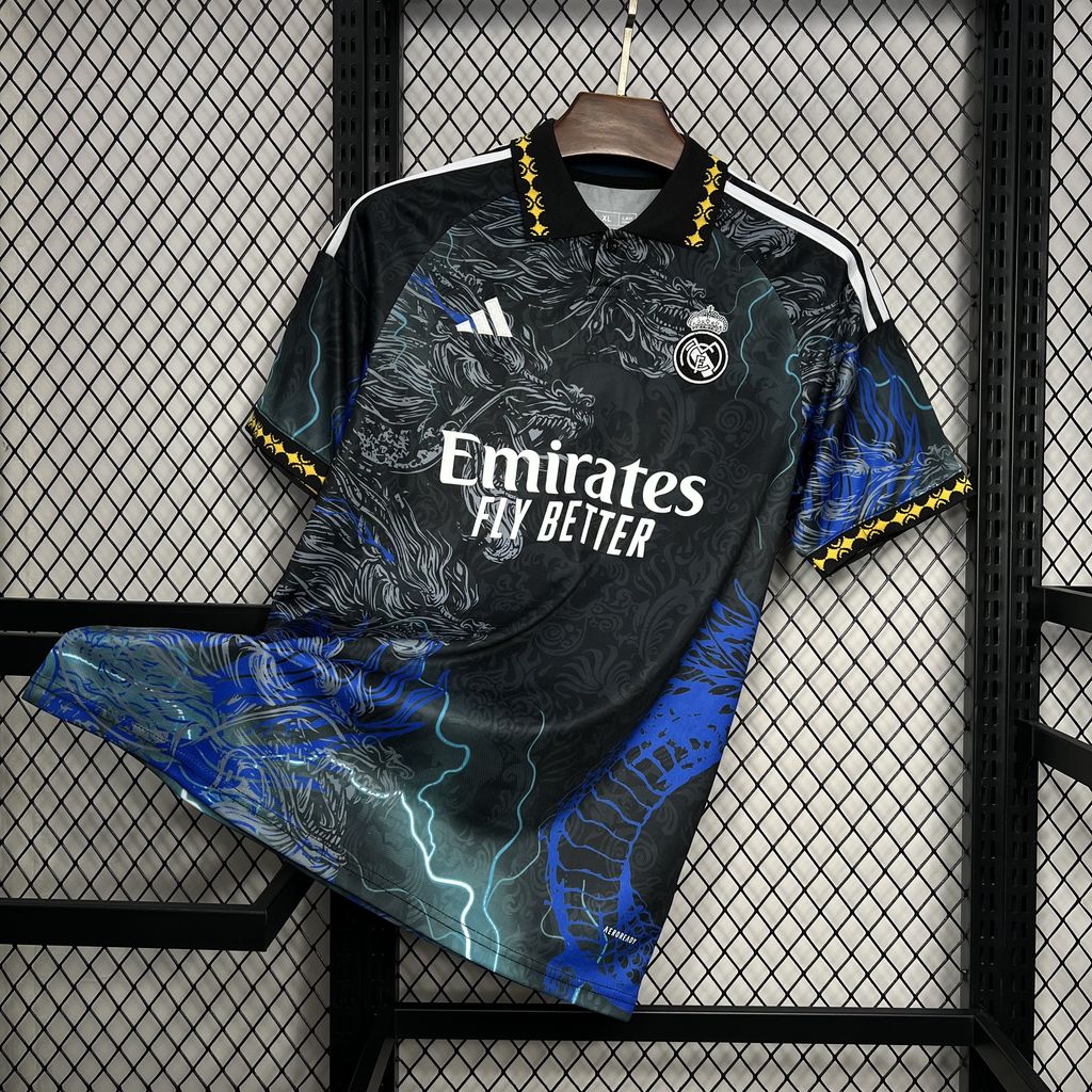 Real Madrid 2024/25 Camisola Preta Dragon – Homem