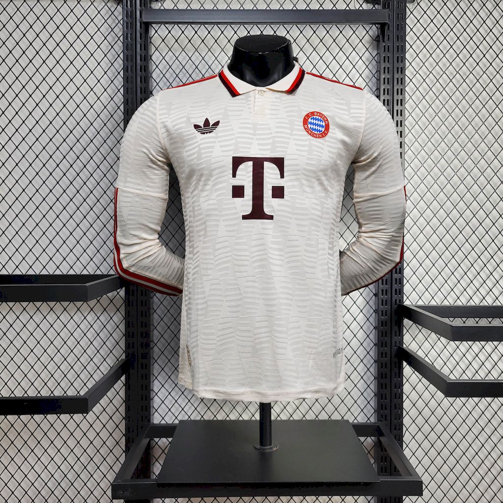 Bayern de Munique 2024/25 Camisola Terceira de Manga Comprida Versão Jogador – Homem