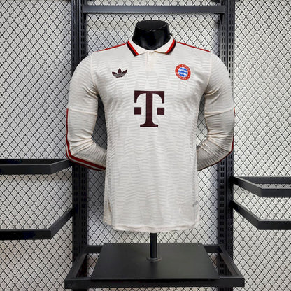 Bayern de Munique 2024/25 Camisola Terceira de Manga Comprida Versão Jogador – Homem