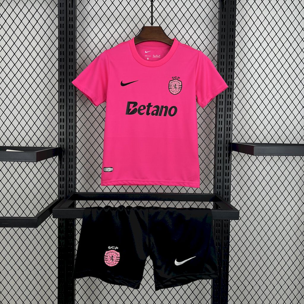 Sporting CP 2024/25 Conjunto Rosa Outubro – Criança