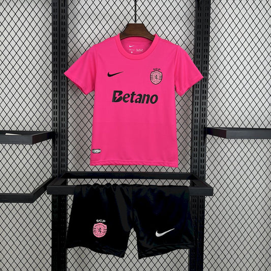 Sporting CP 2024/25 Conjunto Rosa Outubro – Criança