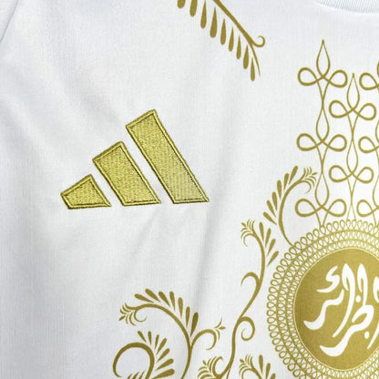 Argélia 2024/25 Camisola Karakou Branca Dourada – Homem