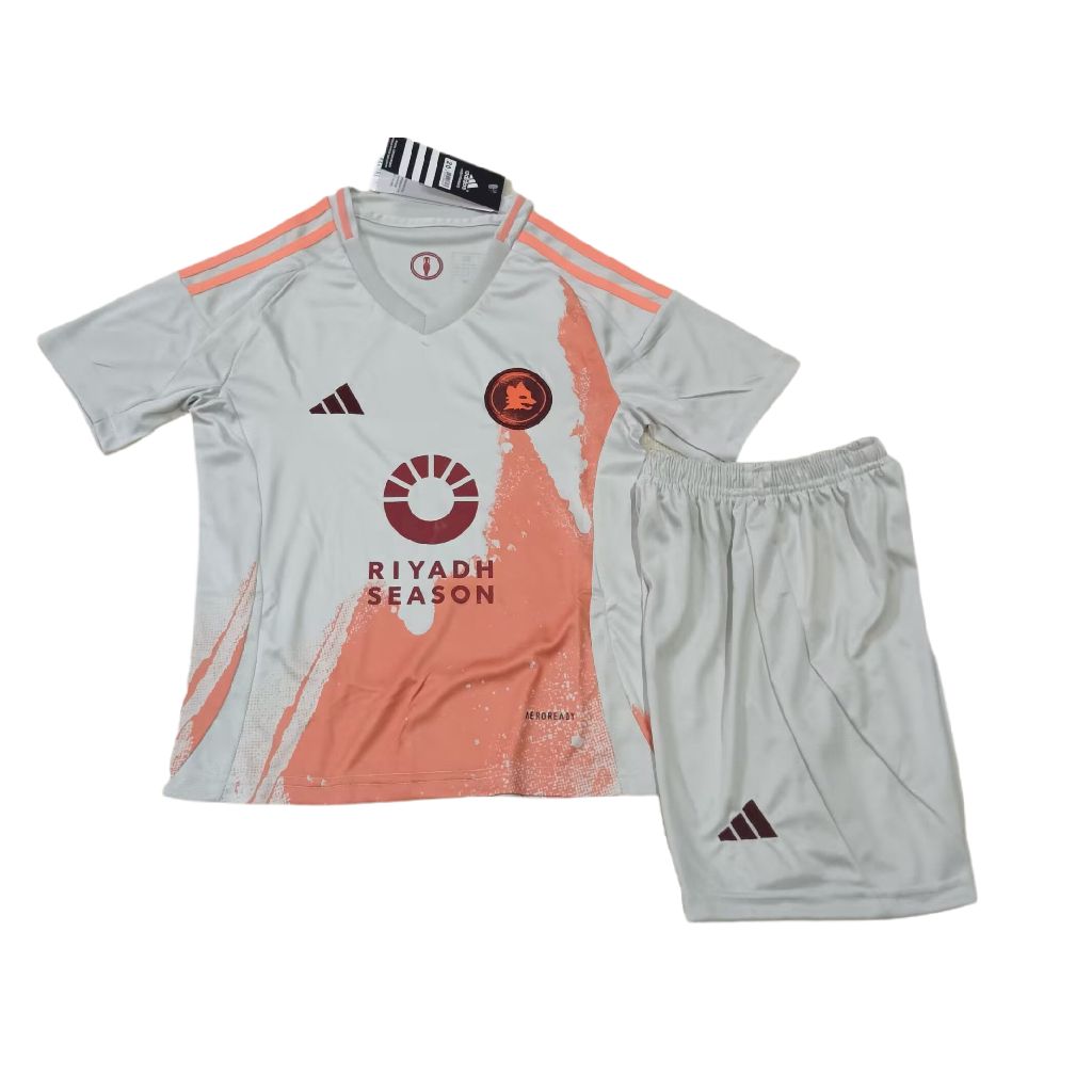 AS Roma 2024/25 Conjunto Alternativo – Criança