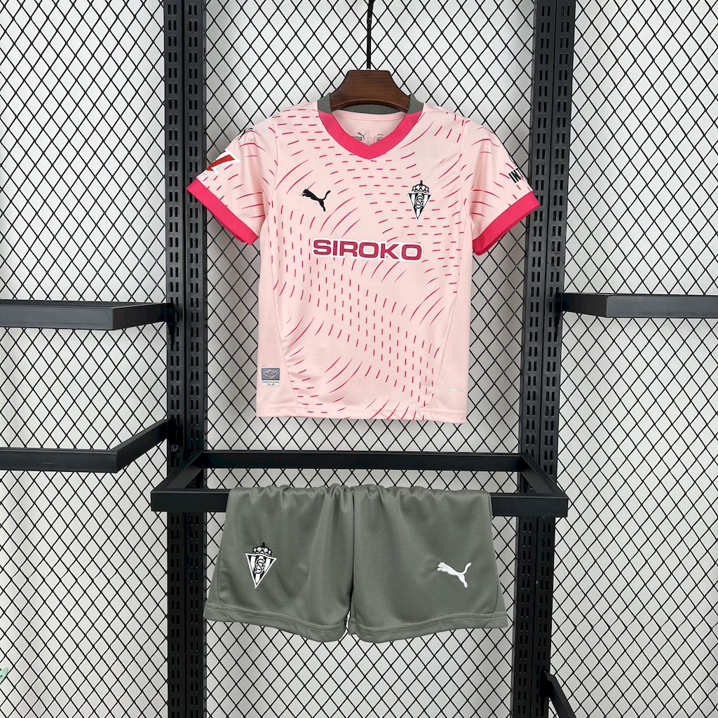 Sporting de Gijon 2024/25 Conjunto Terceiro – Criança