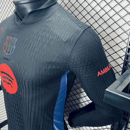 Barcelona 2024/25 Camisola Alternativa de Manga Comprida Versão Jogador – Homem