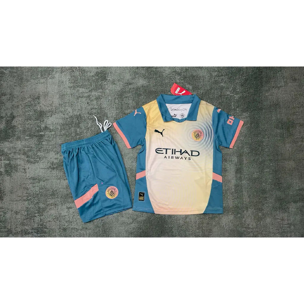 Manchester City 2024/25 Conjunto Quarto – Criança