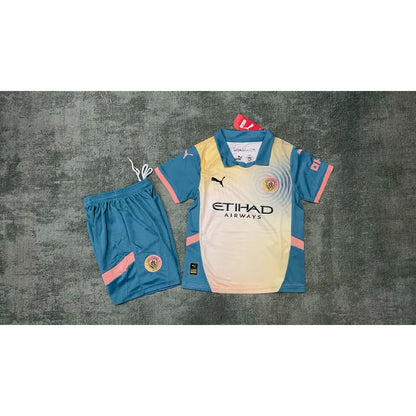 Manchester City 2024/25 Conjunto Quarto – Criança
