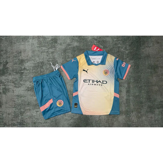 Manchester City 2024/25 Conjunto Quarto – Criança