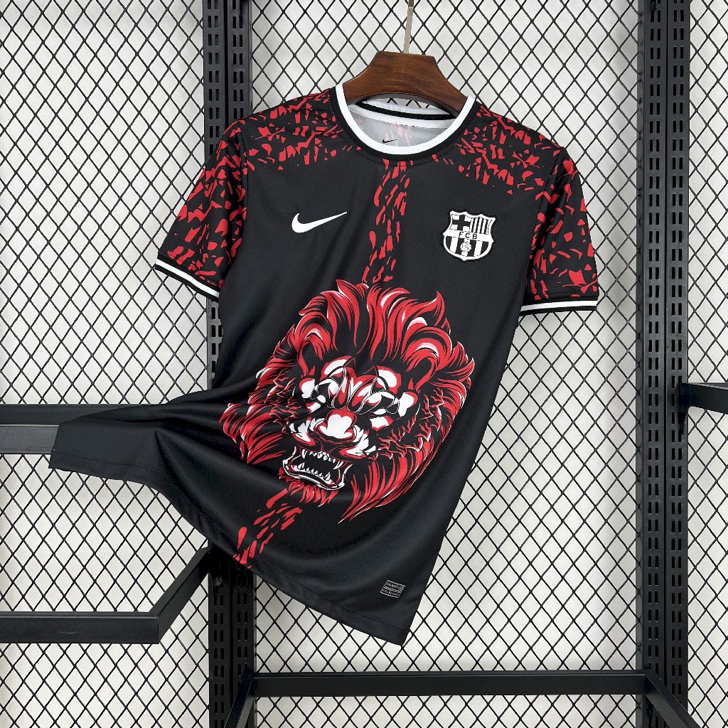 Barcelona 2024/25 Camisola Vermelha Lion – Homem