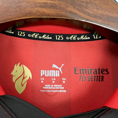 AC Milan 2024/25 Camisola 125.º Aniversário Edição de Manga Comprida Retro – Homem