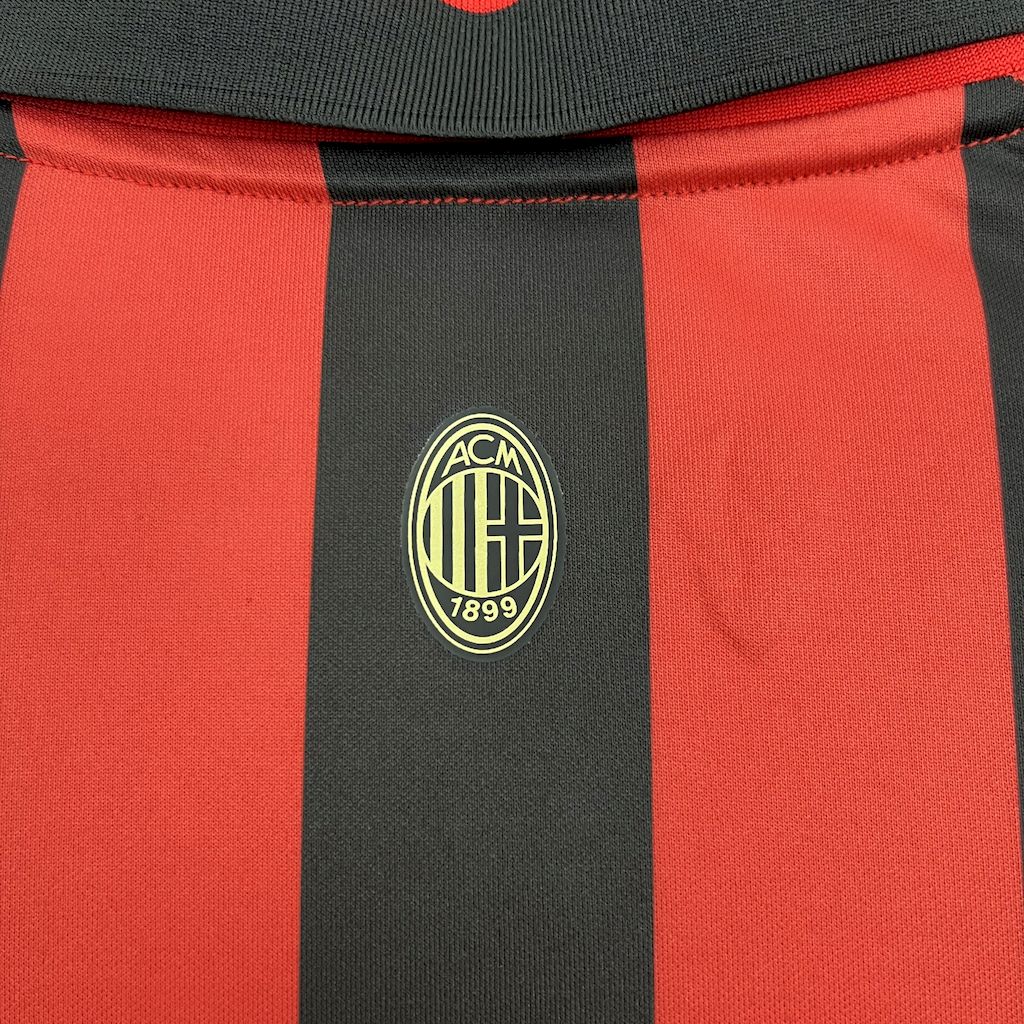 AC Milan 2024/25 Camisola 125.º Aniversário Edição de Manga Comprida Retro – Homem
