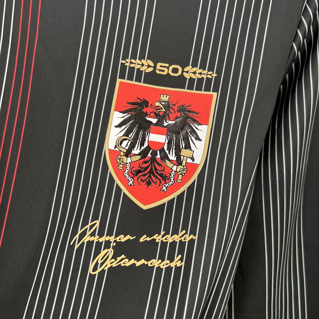 Áustria 2024/25 Camisola 50.º de Manga Comprida Retro – Homem