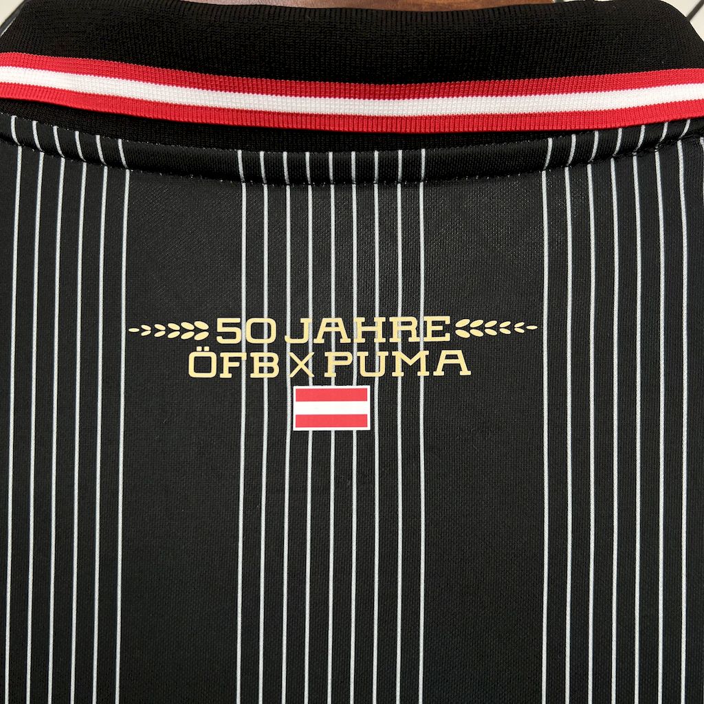 Áustria 2024/25 Camisola 50.º de Manga Comprida Retro – Homem