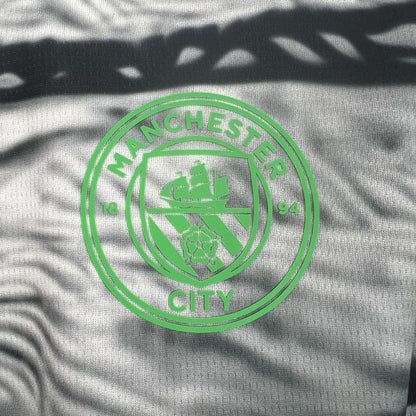 Manchester City 2025/26 Camisola Preta e Cinzenta Conceito Versão – Homem
