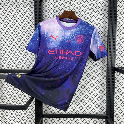 Manchester City 2025/26 Camisola Roxa Conceito Versão – Homem
