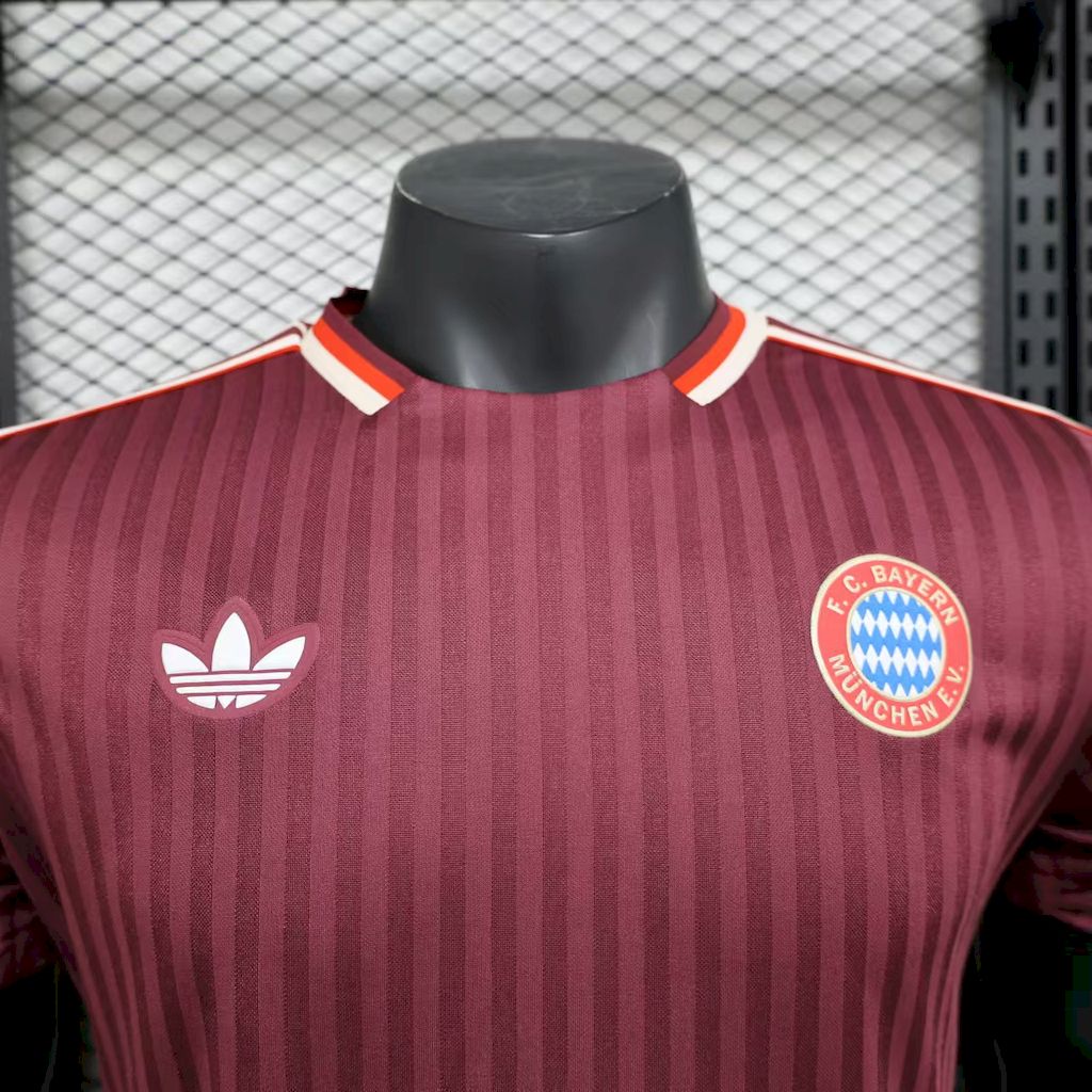 Bayern de Munique 2025/26 Camisola Terrace Icons Versão Jogador – Homem