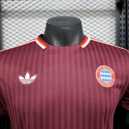Bayern de Munique 2025/26 Camisola Terrace Icons Versão Jogador – Homem