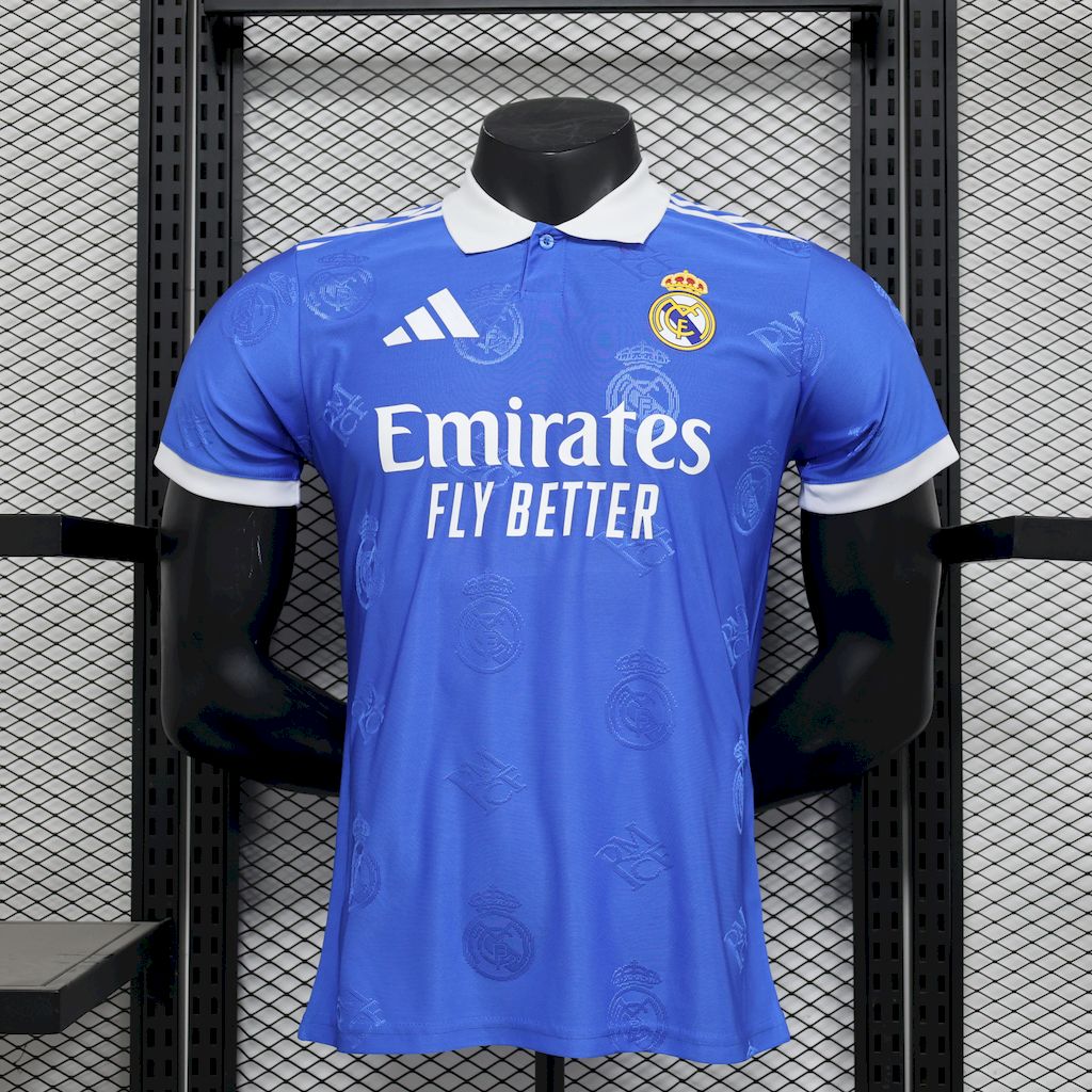 Real Madrid 2025/26 Camisola Especial Azul Versão Jogador – Homem