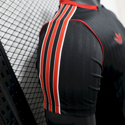Manchester United 2025/26 Camisola Preta Terrace Icons Versão Jogador – Homem