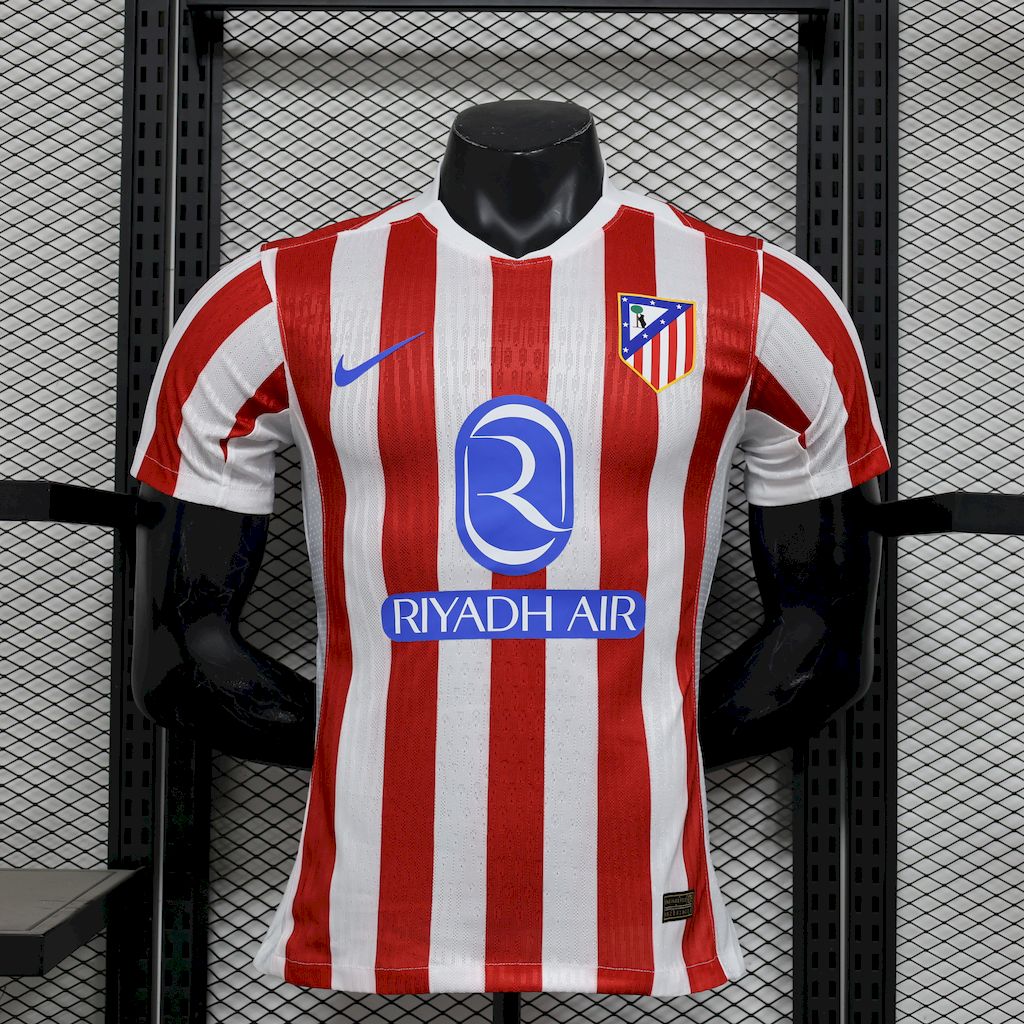 Atlético de Madrid 2025/26 Camisola Principal Versão Jogador – Homem