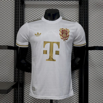 Bayern de Munique 2024/25 Camisola 125 Aniversário Branca Versão Jogador – Homem