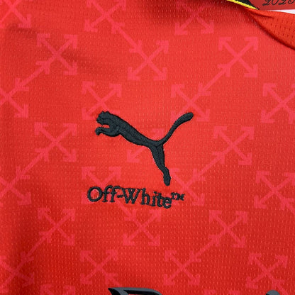 AC Milan 2025/26 Conjunto Co-Branded Vermelho Edição – Criança