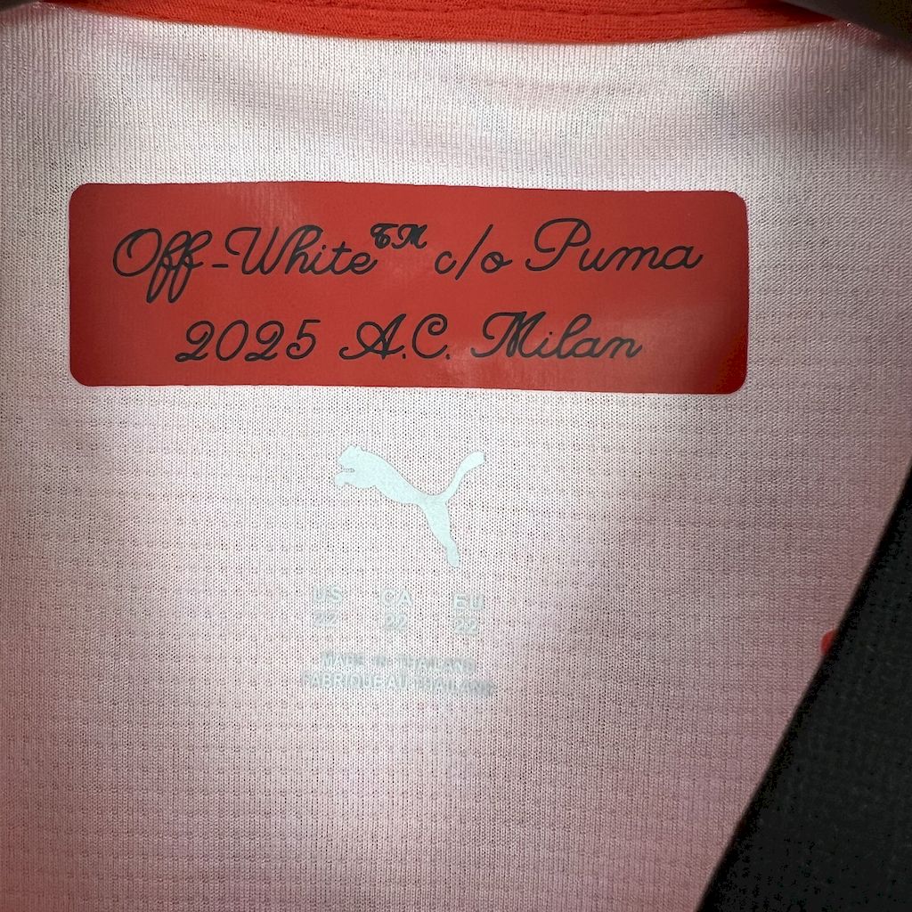 AC Milan 2025/26 Conjunto Co-Branded Vermelho Edição – Criança